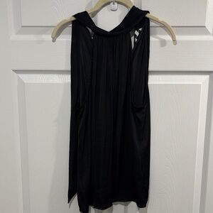 Naked Zebra Black Sleeveless Blouse